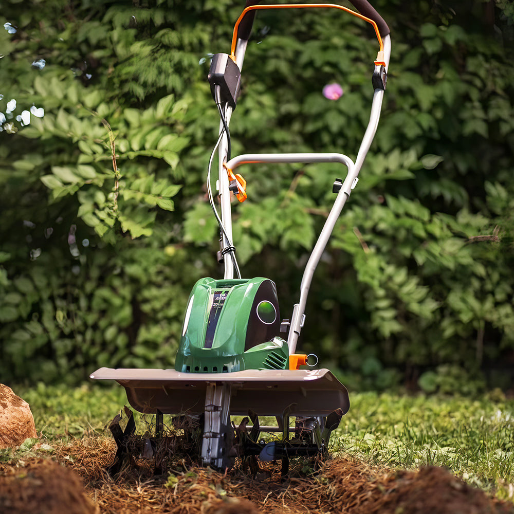 13.5A Electric Garden Tiller, 11–16" Adjustable Width Cultivator