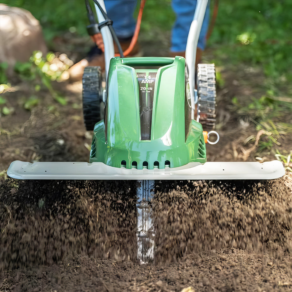 13.5A Electric Garden Tiller, 11–16" Adjustable Width Cultivator