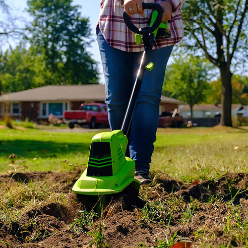 20 Volt Cordless Electric Garden Tiller Cultivator
