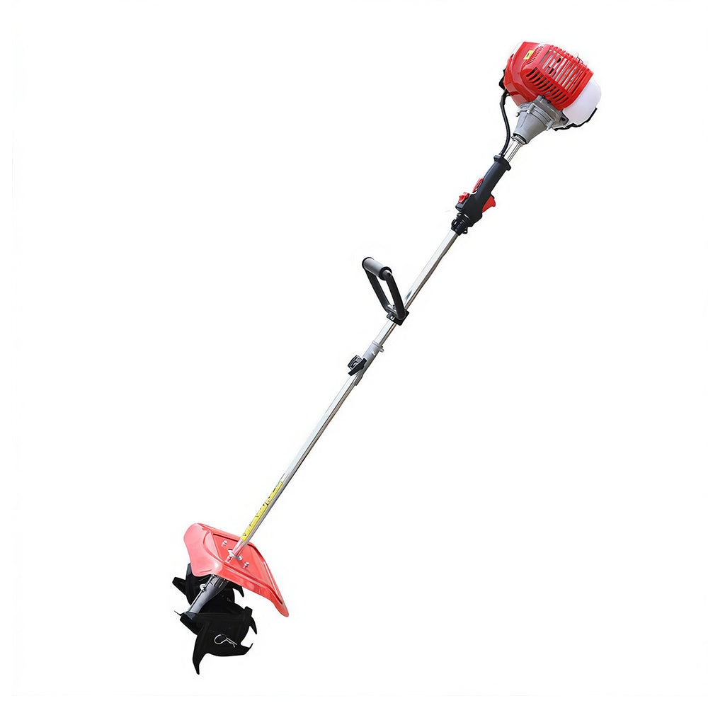 42.7cc Gasoline Garden Tiller, 2-Stroke 9" Width 3.5" Depth