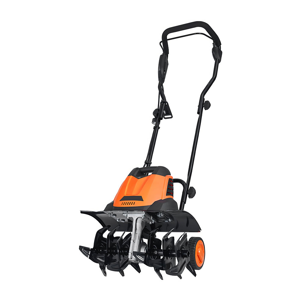 10A Electric Garden Tiller, 14" Wide Corded Cultivator with Steel Tines