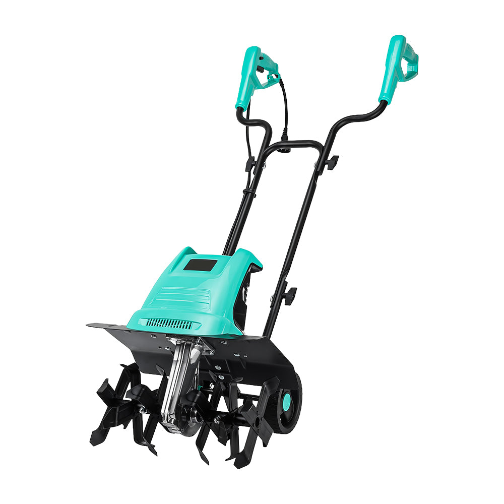 8.5A Electric Garden Tiller, 12" Corded Cultivator with 8" Depth