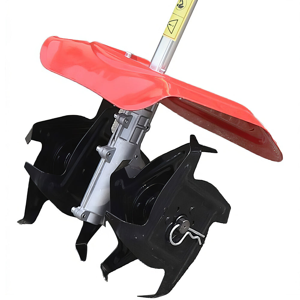 42.7cc Gasoline Garden Tiller, 2-Stroke 9" Width 3.5" Depth