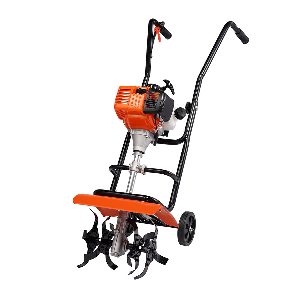 31CC 4-Stroke Gas Tiller Cultivator with 4 Adjustable Steel Tines