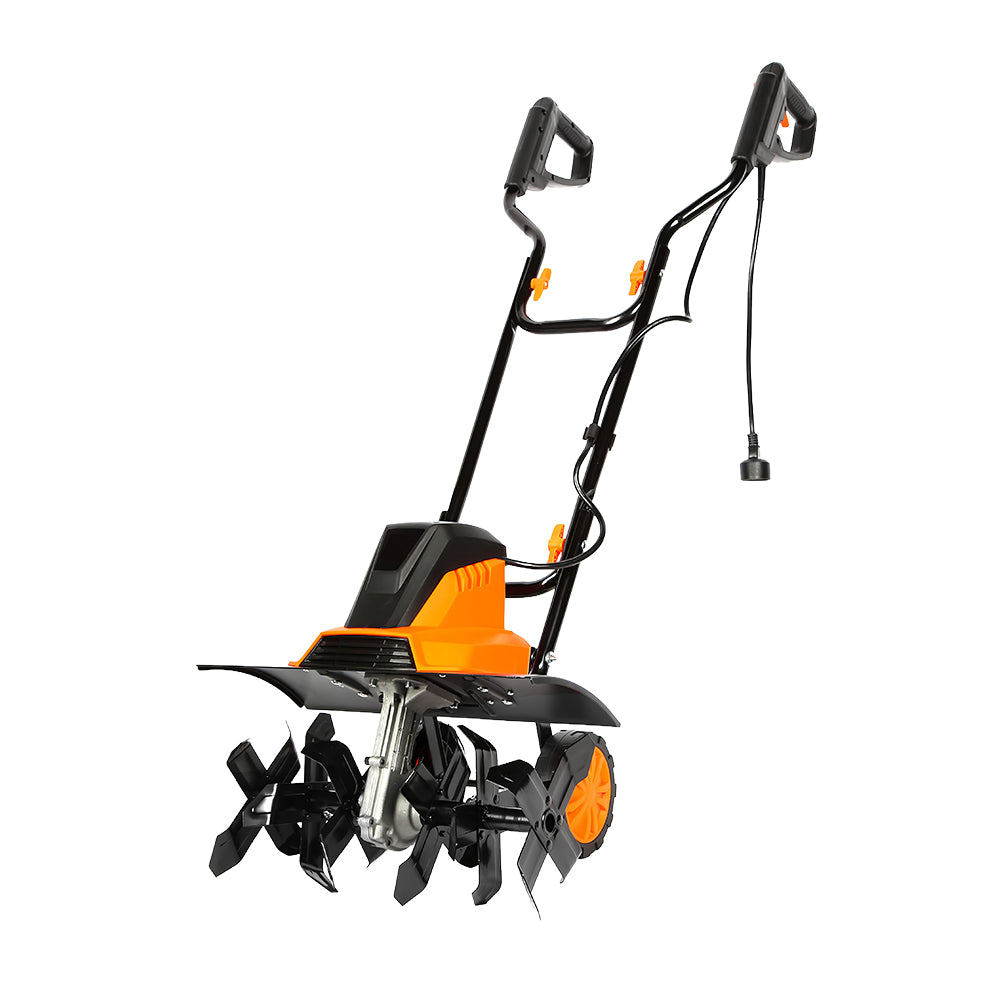 13.5A Electric Garden Tiller & Cultivator, 18" Width with Steel Tines