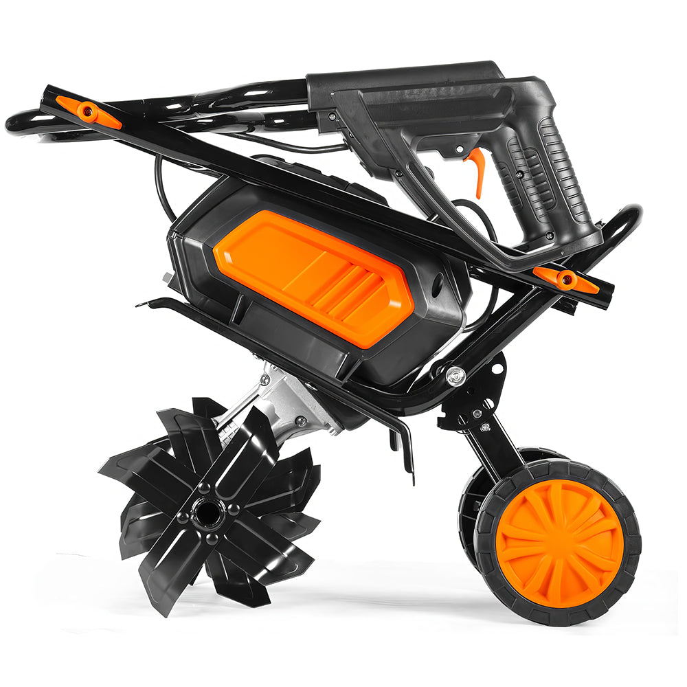 13.5A Electric Garden Tiller & Cultivator, 18" Width with Steel Tines