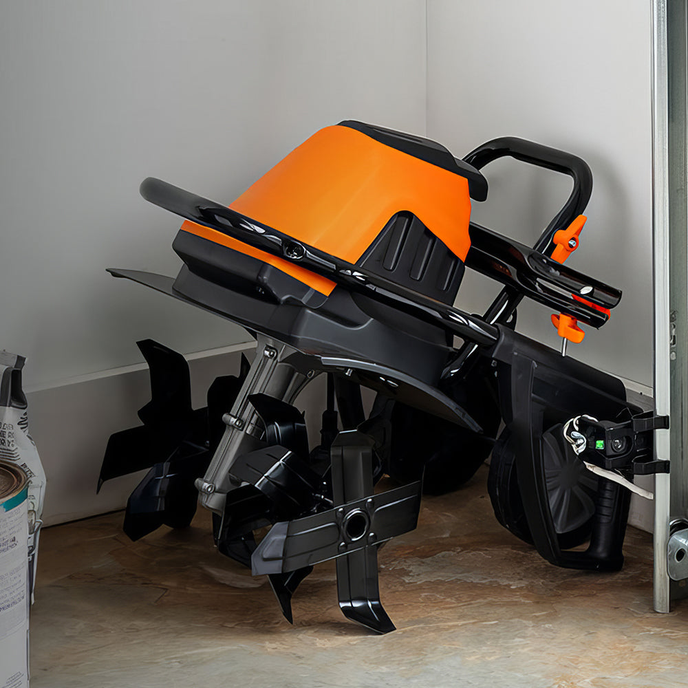 12-Amp Electric Tiller TE1016M, 16" Width, 9" Depth, 6 Steel Blades