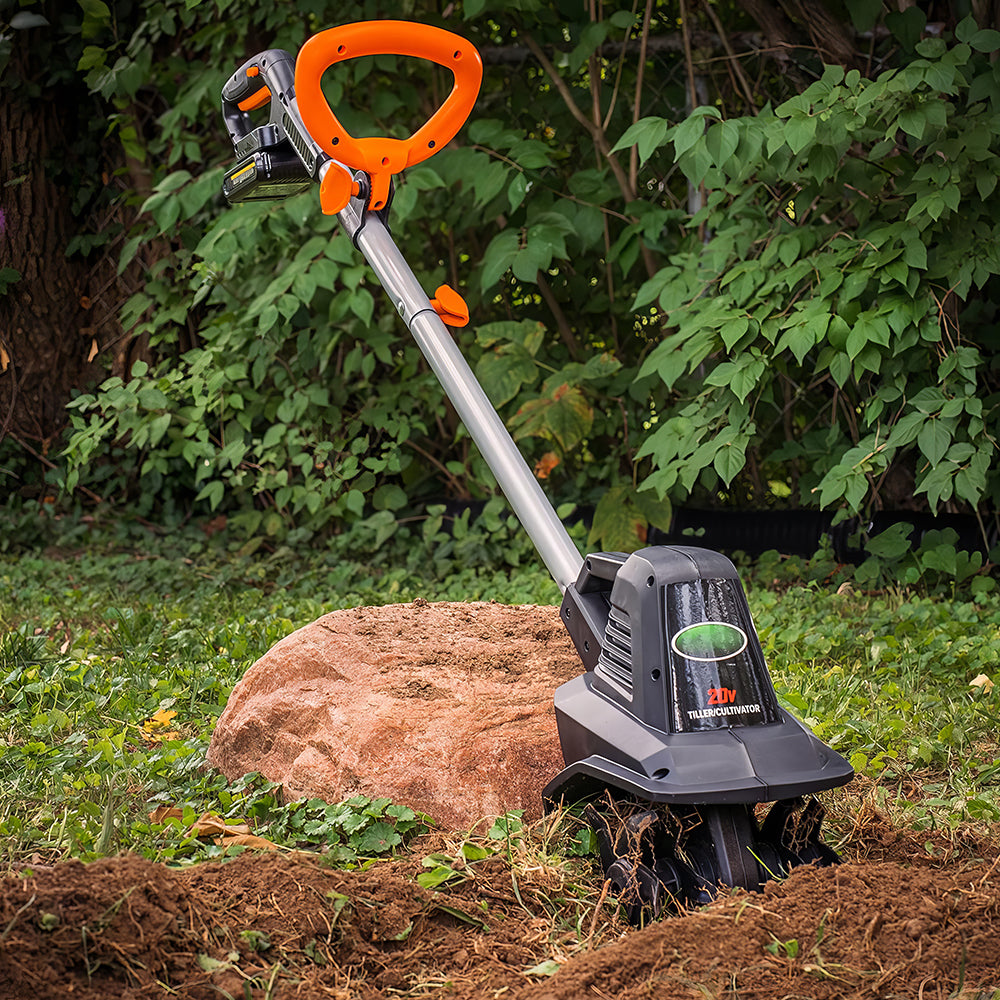 13.5A Electric Garden Tiller, 11–16" Adjustable Width Cultivator