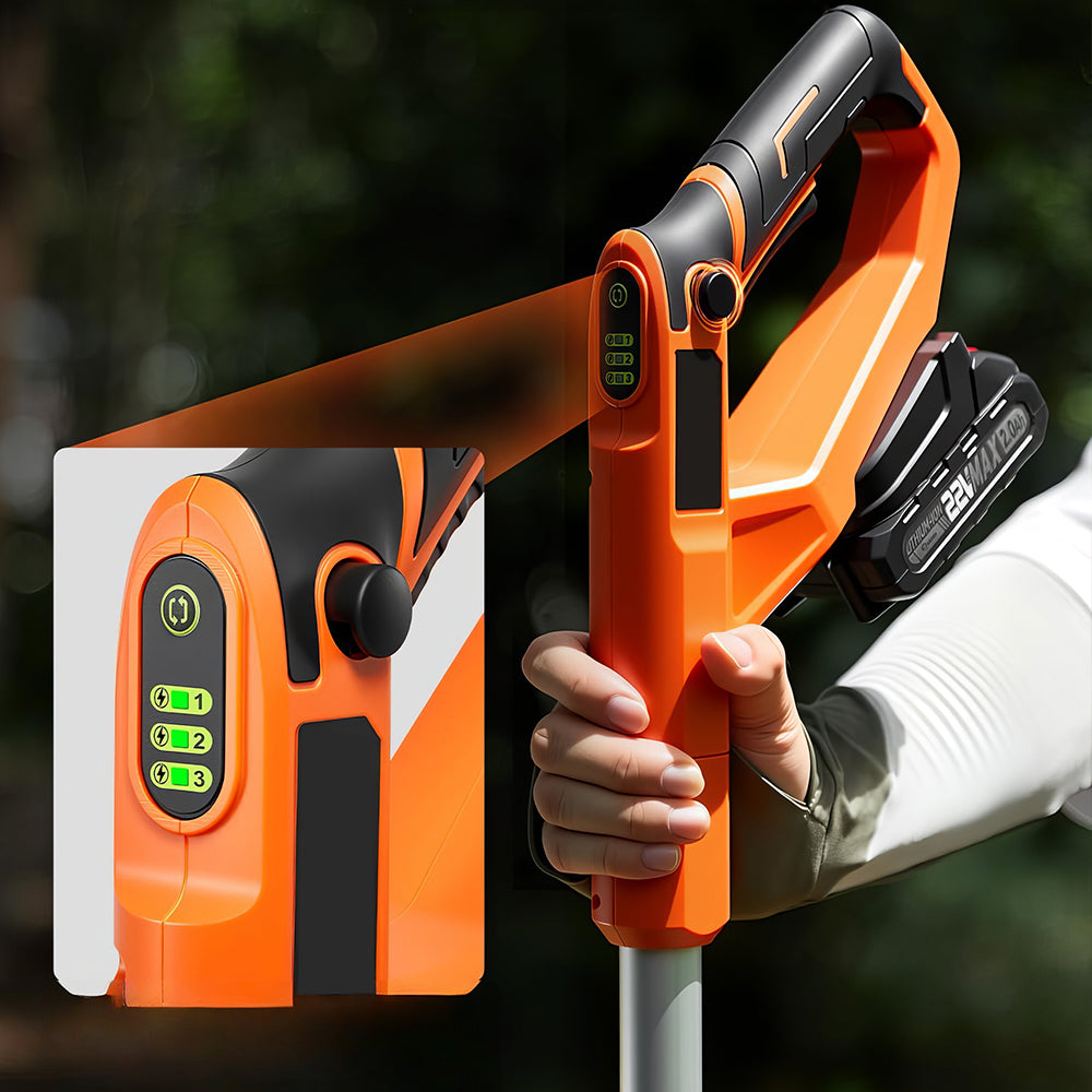 22V Cordless Garden Tiller, 9" Width Lightweight Cultivator with 2 Batteries