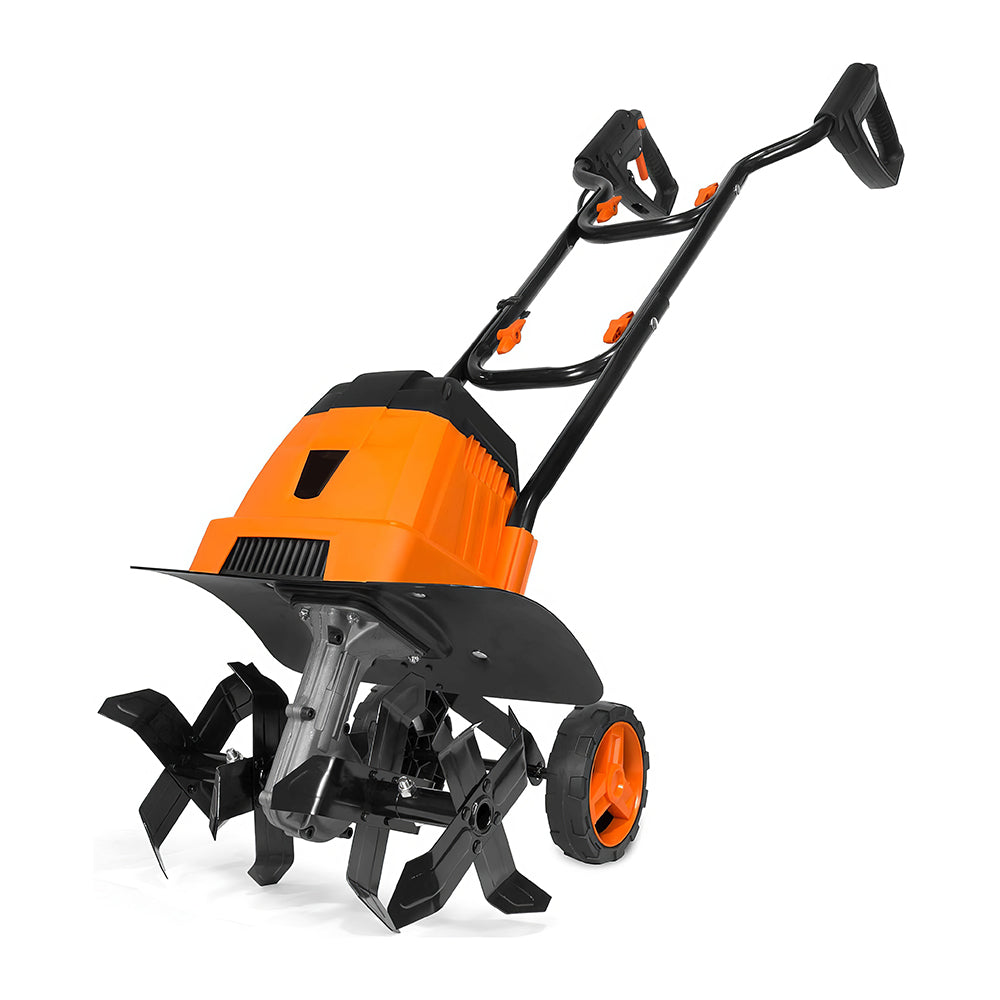 13.5A Electric Garden Tiller & Cultivator, 18" Width with Steel Tines