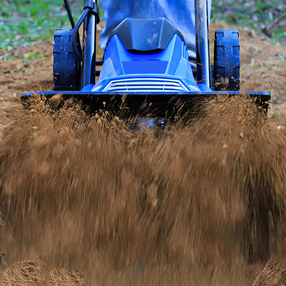 13.5A Electric Garden Tiller, 16" Wide Cultivator with 6 Steel Tines
