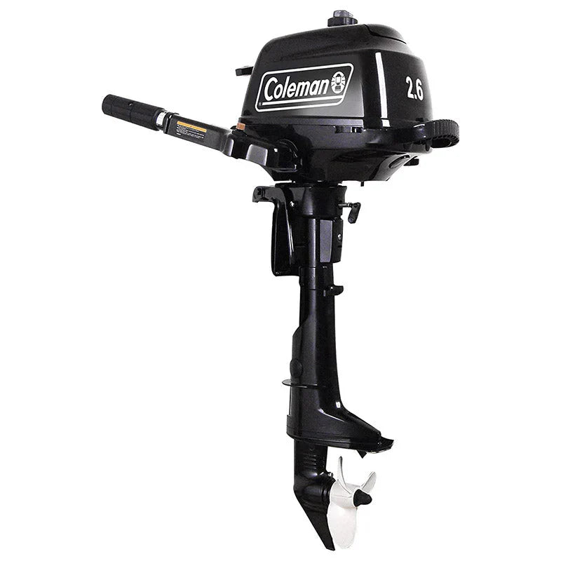 2.6 hp Outboard Motor with Short Shaft, Black
